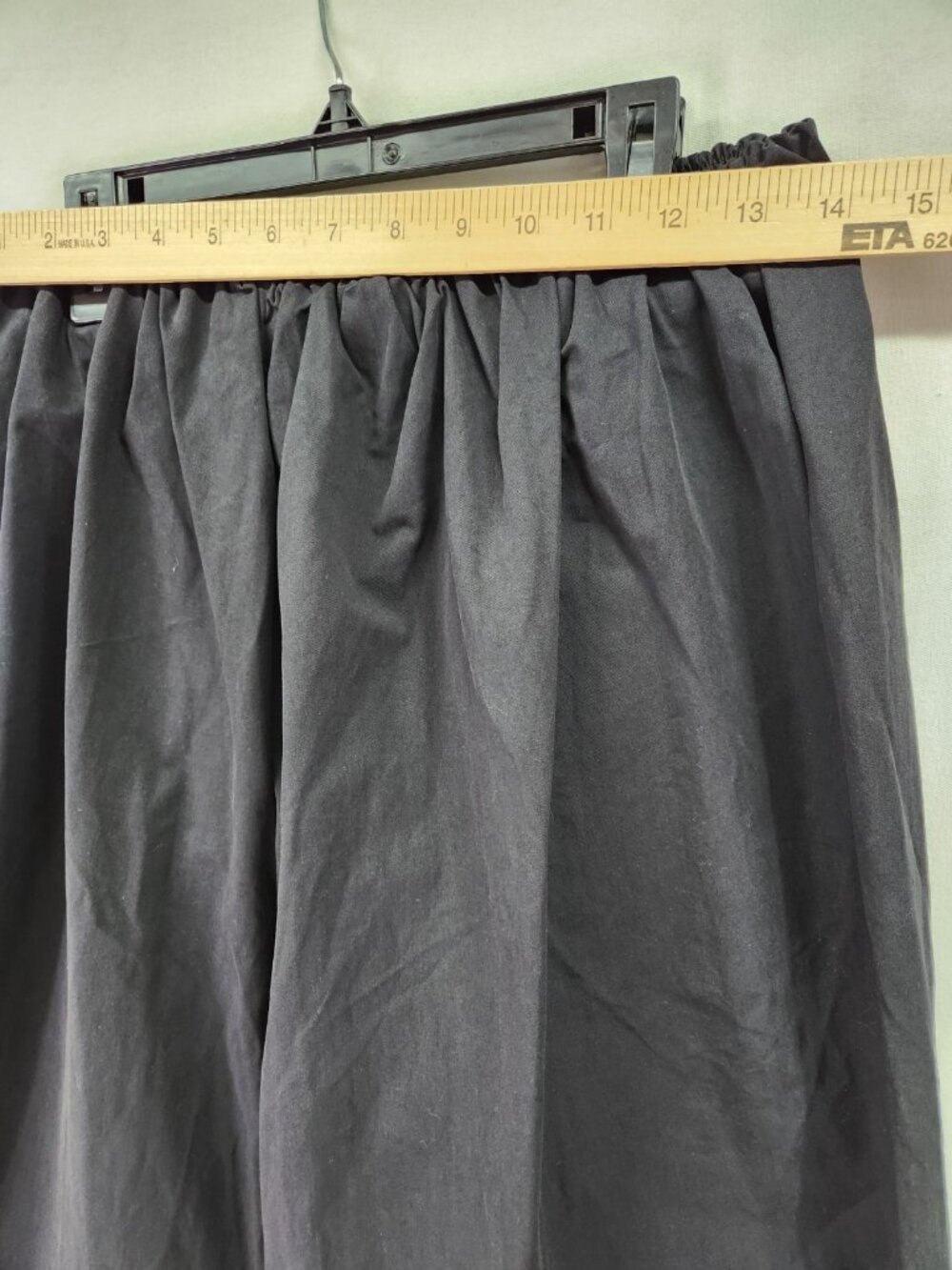 Lioness Black Wide Leg Trousers Size Small Minimalist Lagenlook Pull On Pockets - Picture 3 of 15